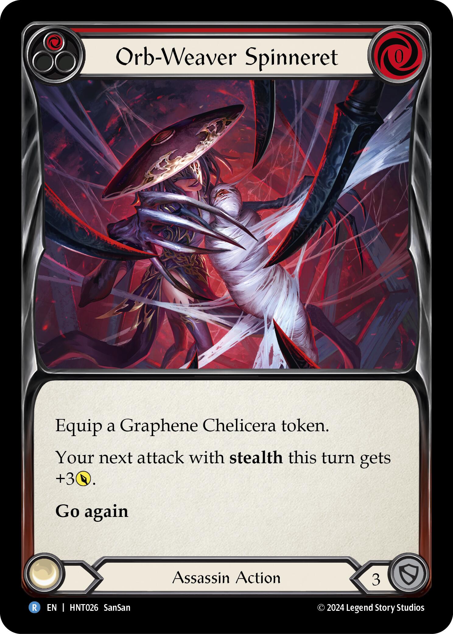 Orb-Weaver Spinneret (Red) [HNT026] (The Hunted)  Rainbow Foil | Shuffle n Cut Hobbies & Games