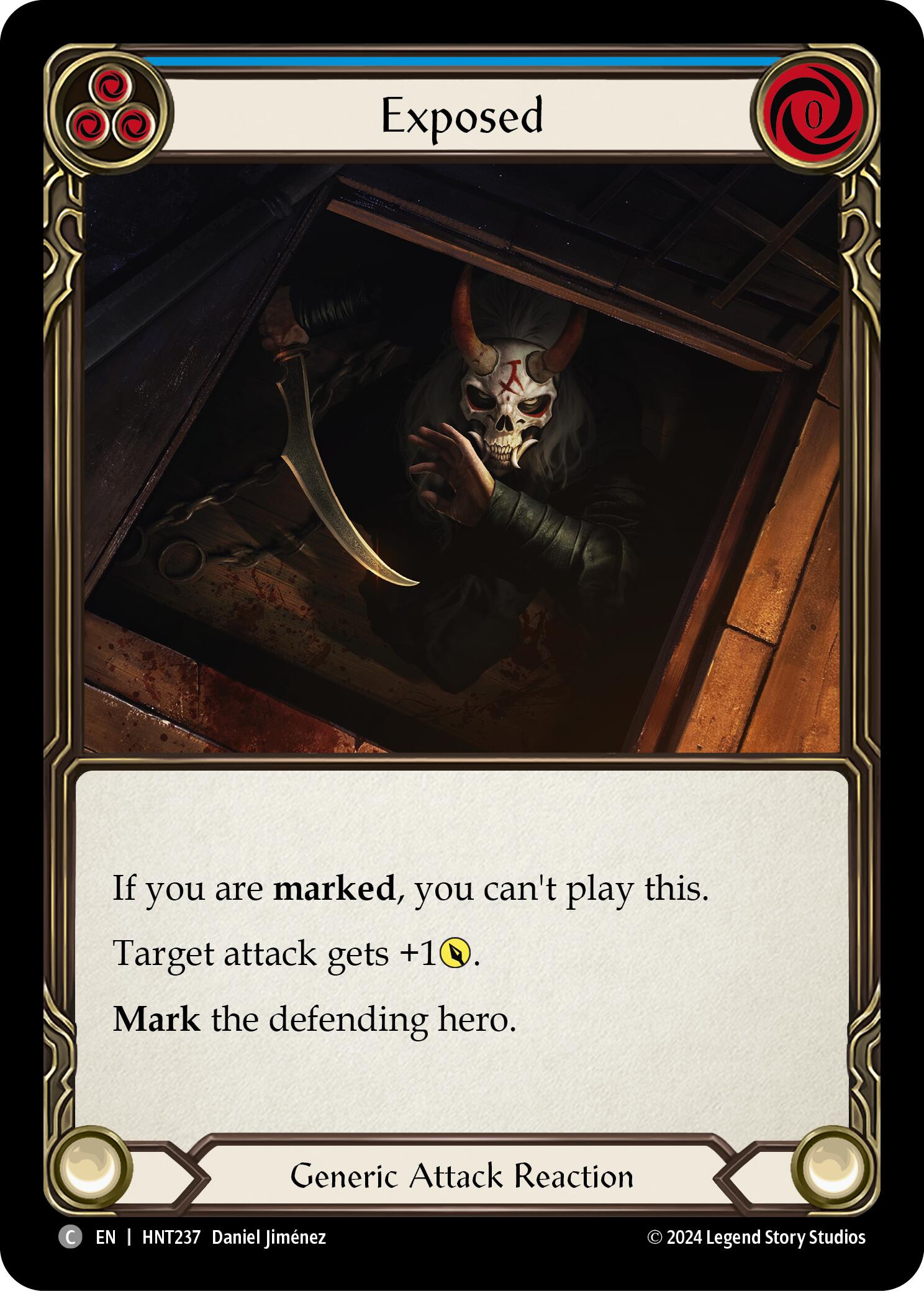 Exposed (Blue) [HNT237] (The Hunted) | Shuffle n Cut Hobbies & Games