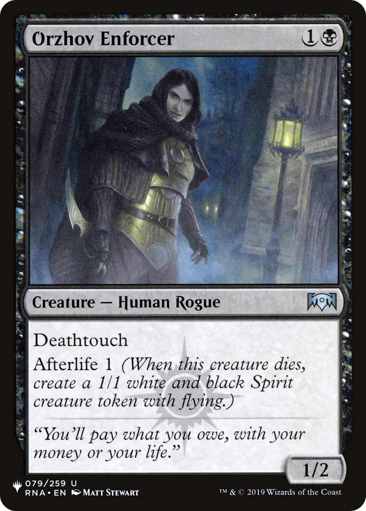 Orzhov Enforcer [The List] | Shuffle n Cut Hobbies & Games