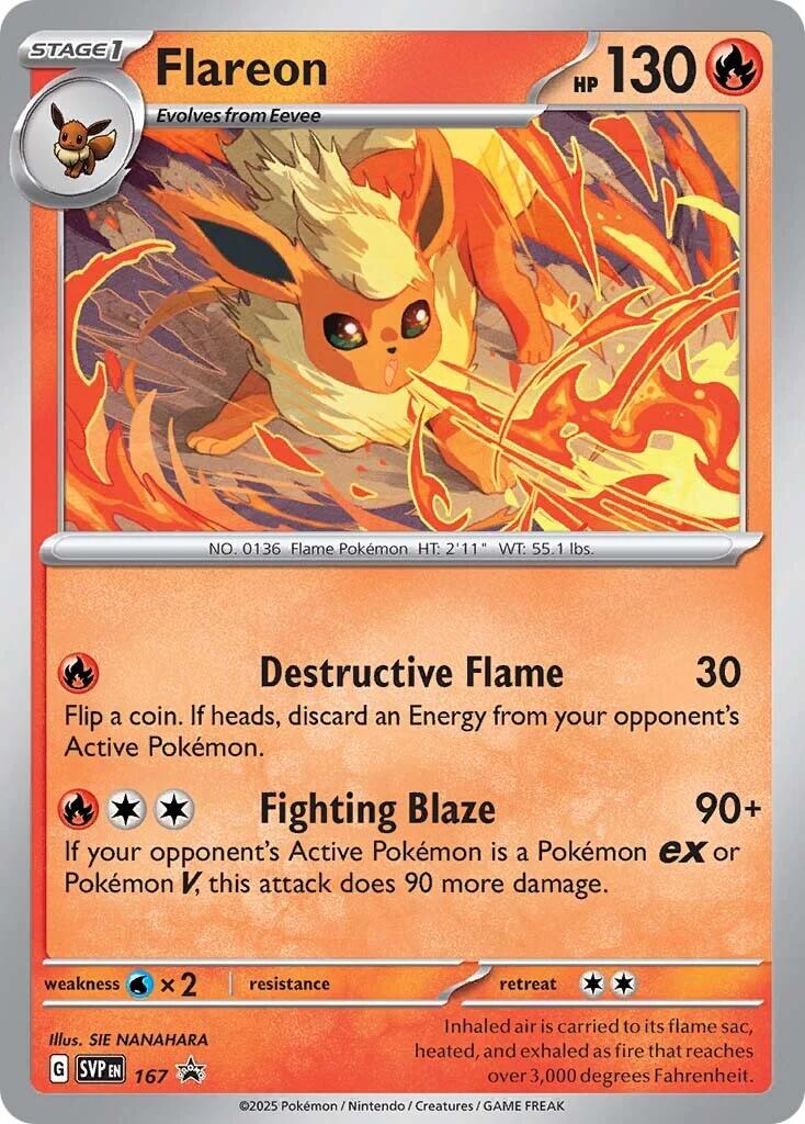 Flareon (SVP167) [Scarlet & Violet: Black Star Promos] | Shuffle n Cut Hobbies & Games