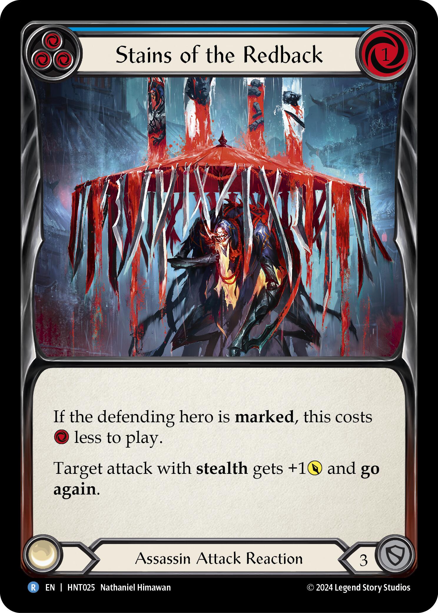 Stains of the Redback (Blue) [HNT025] (The Hunted) | Shuffle n Cut Hobbies & Games