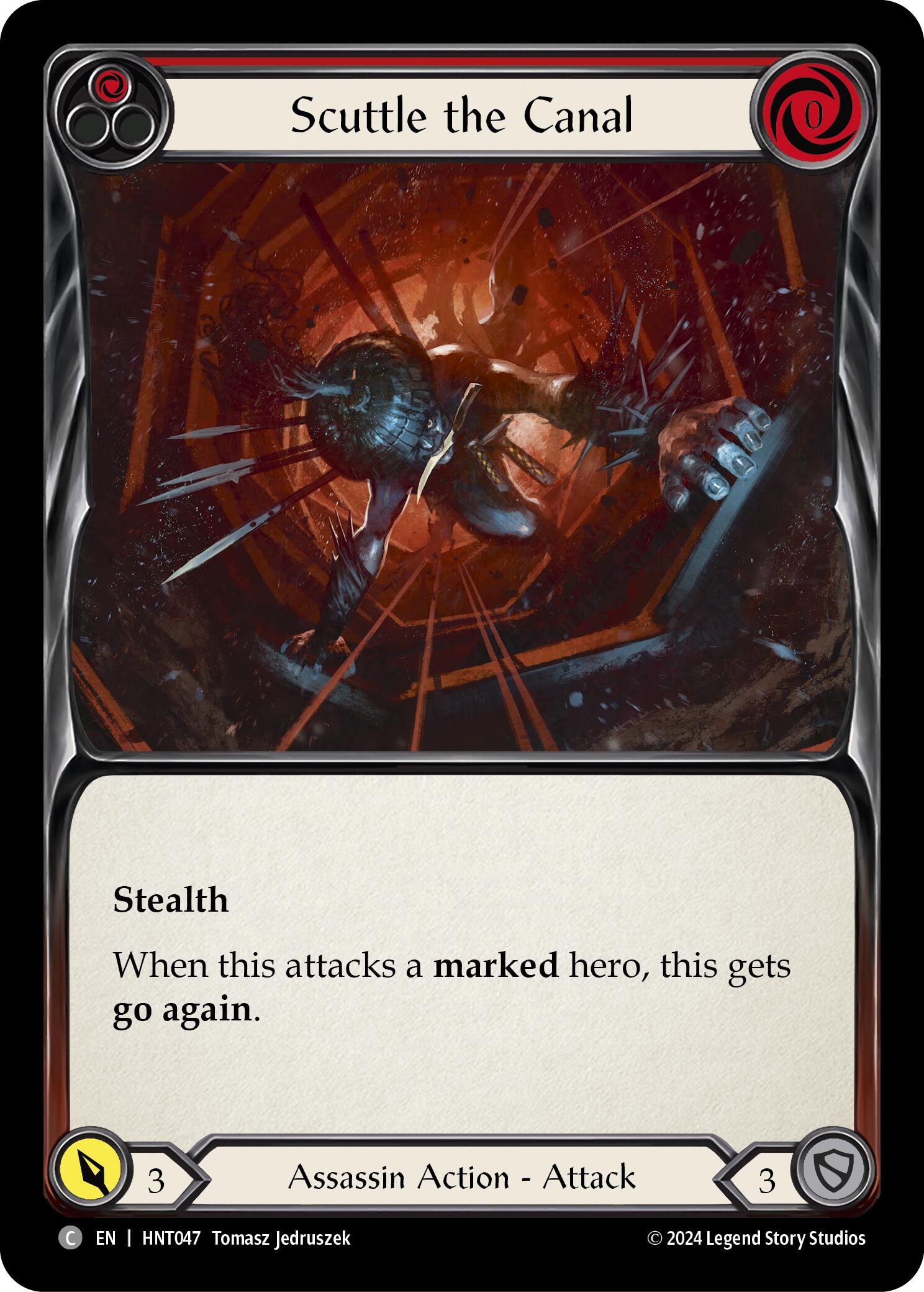 Scuttle the Canal (Red) [HNT047] (The Hunted) | Shuffle n Cut Hobbies & Games