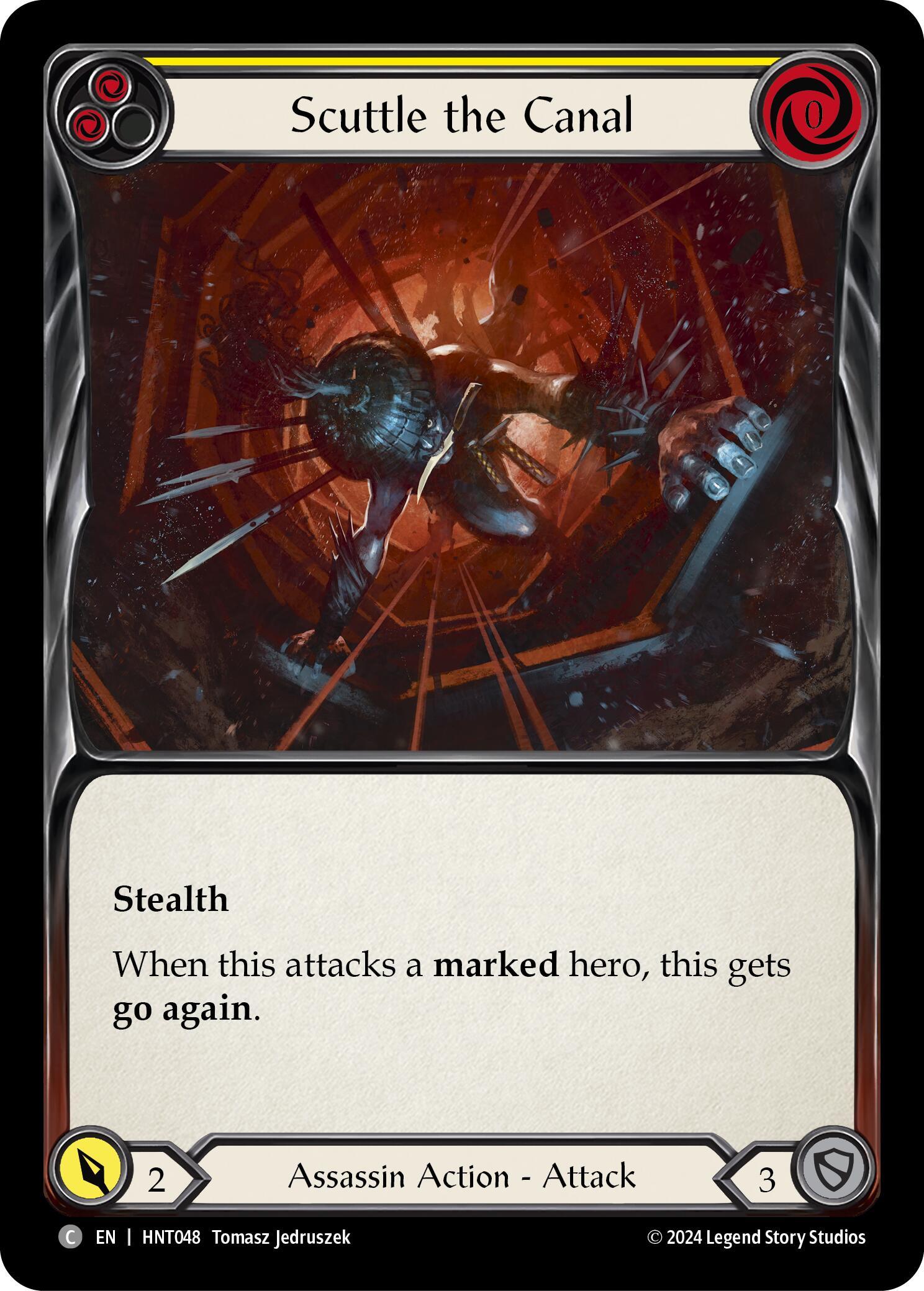 Scuttle the Canal (Yellow) [HNT048] (The Hunted) | Shuffle n Cut Hobbies & Games