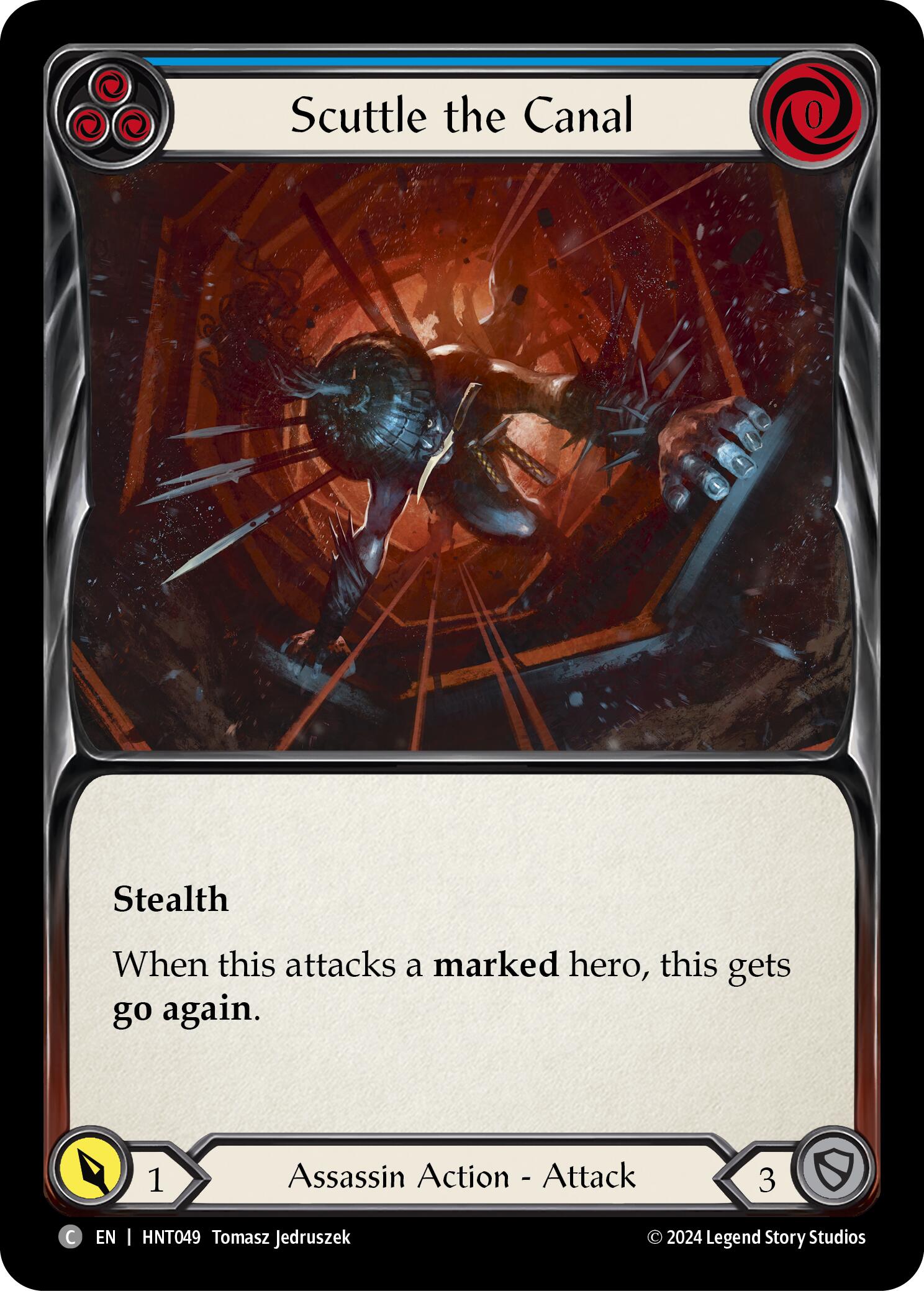 Scuttle the Canal (Blue) [HNT049] (The Hunted) | Shuffle n Cut Hobbies & Games