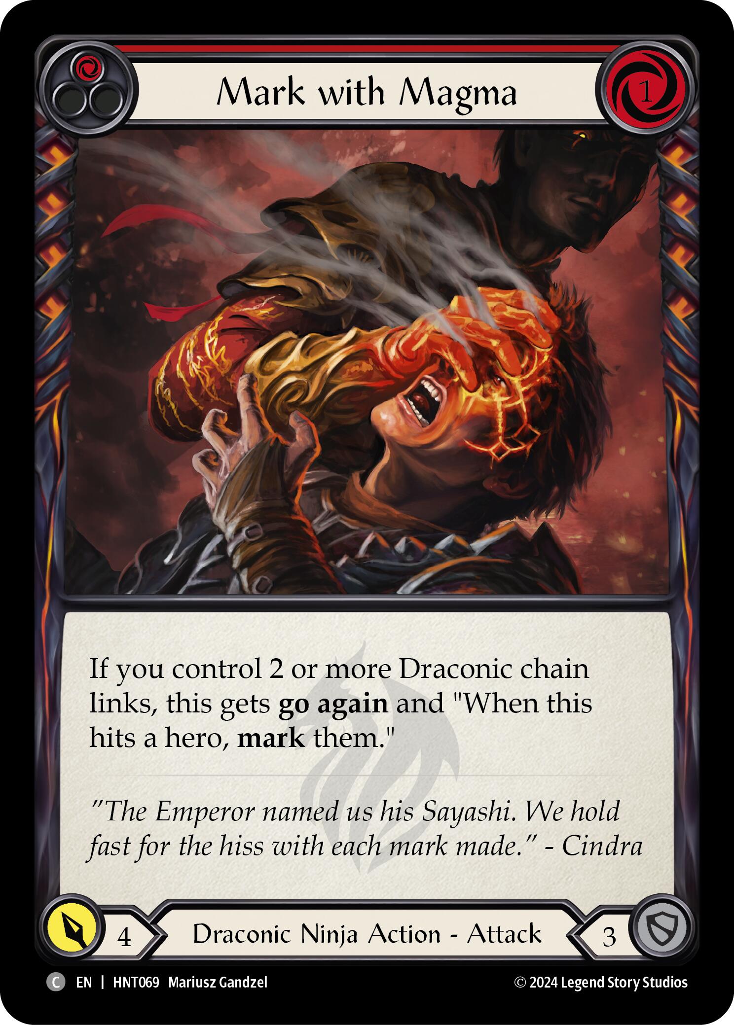 Mark with Magma (Red) [HNT069] (The Hunted) | Shuffle n Cut Hobbies & Games