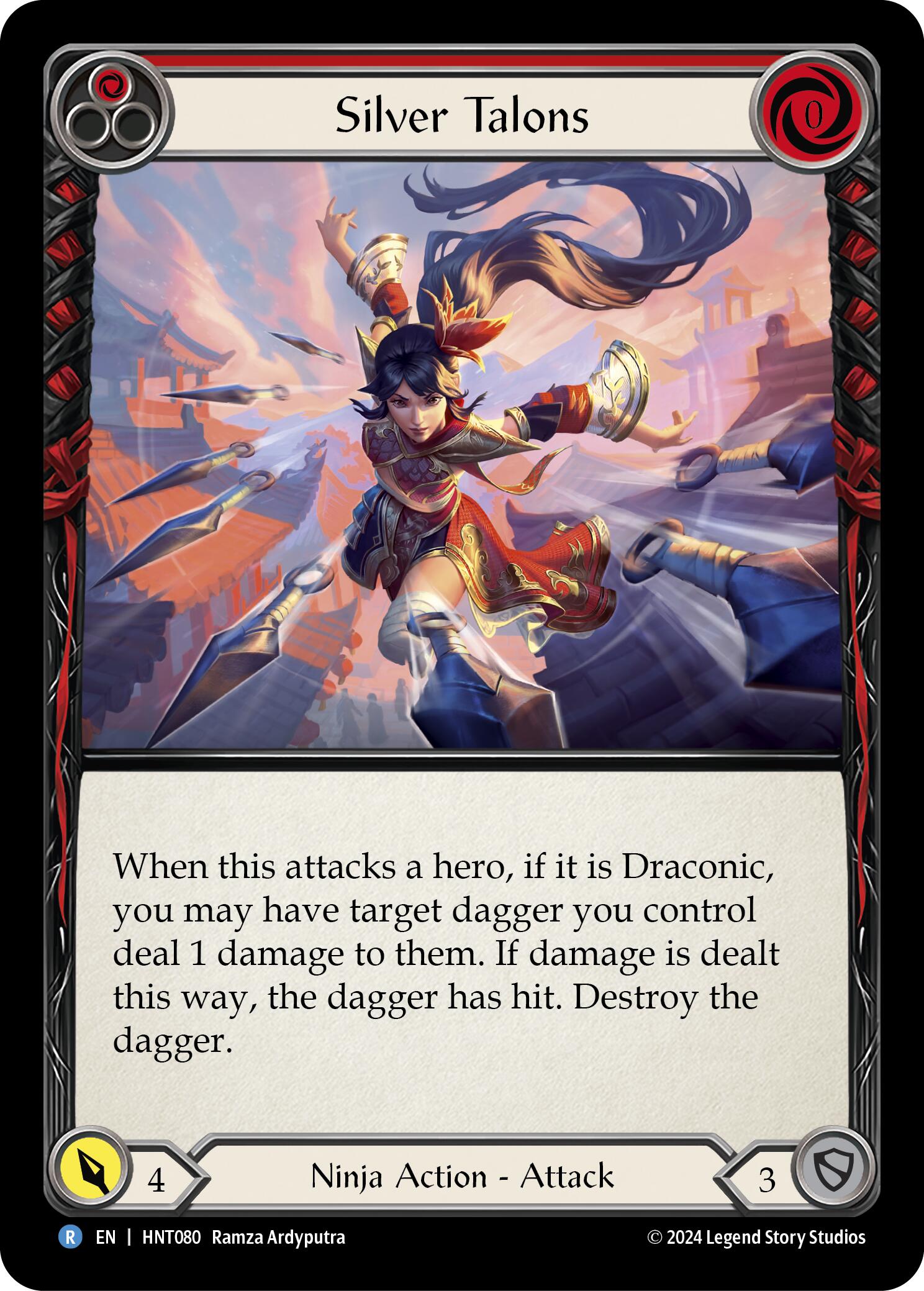 Silver Talons (Red) [HNT080] (The Hunted) | Shuffle n Cut Hobbies & Games