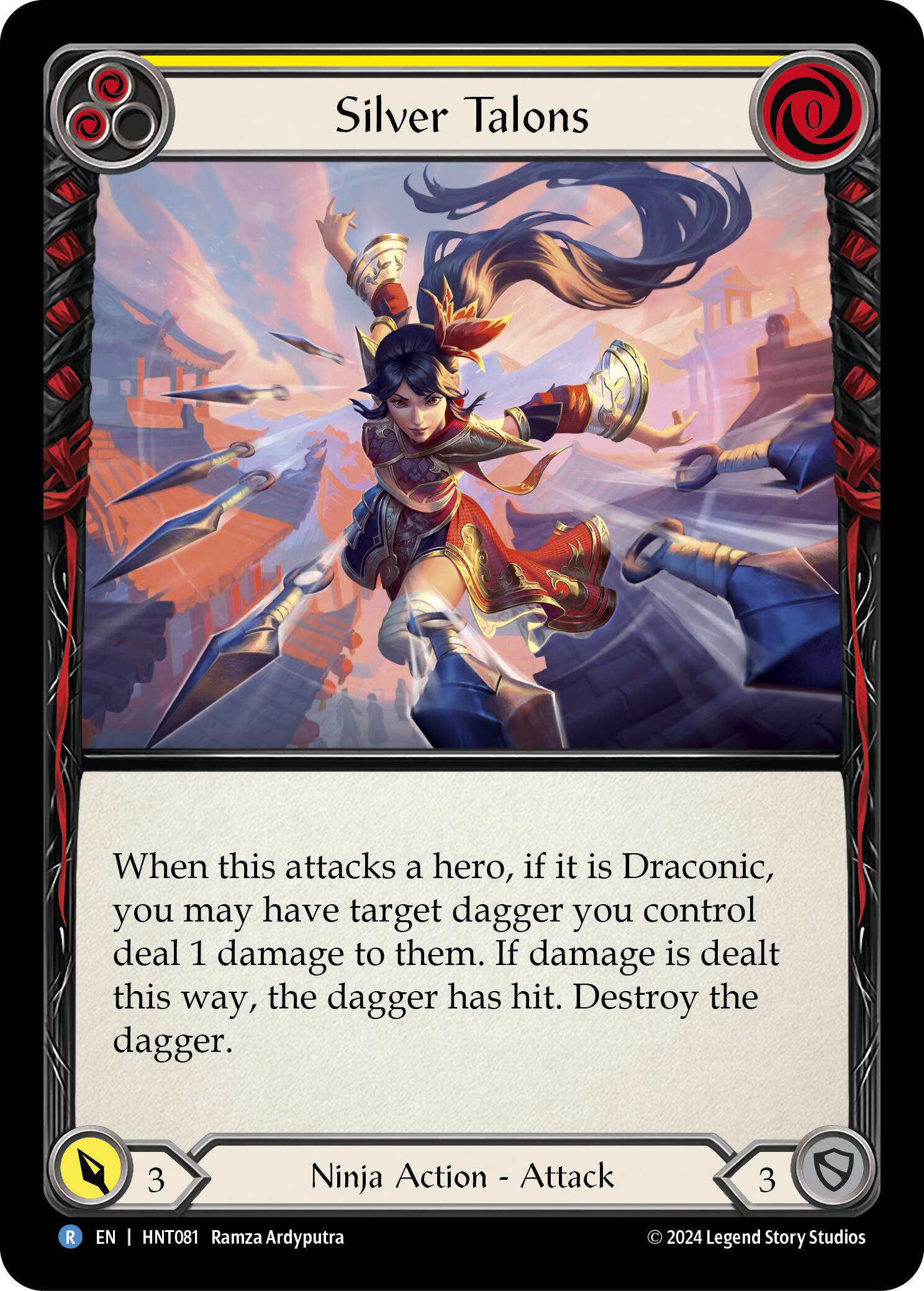 Silver Talons (Yellow) [HNT081] (The Hunted) | Shuffle n Cut Hobbies & Games