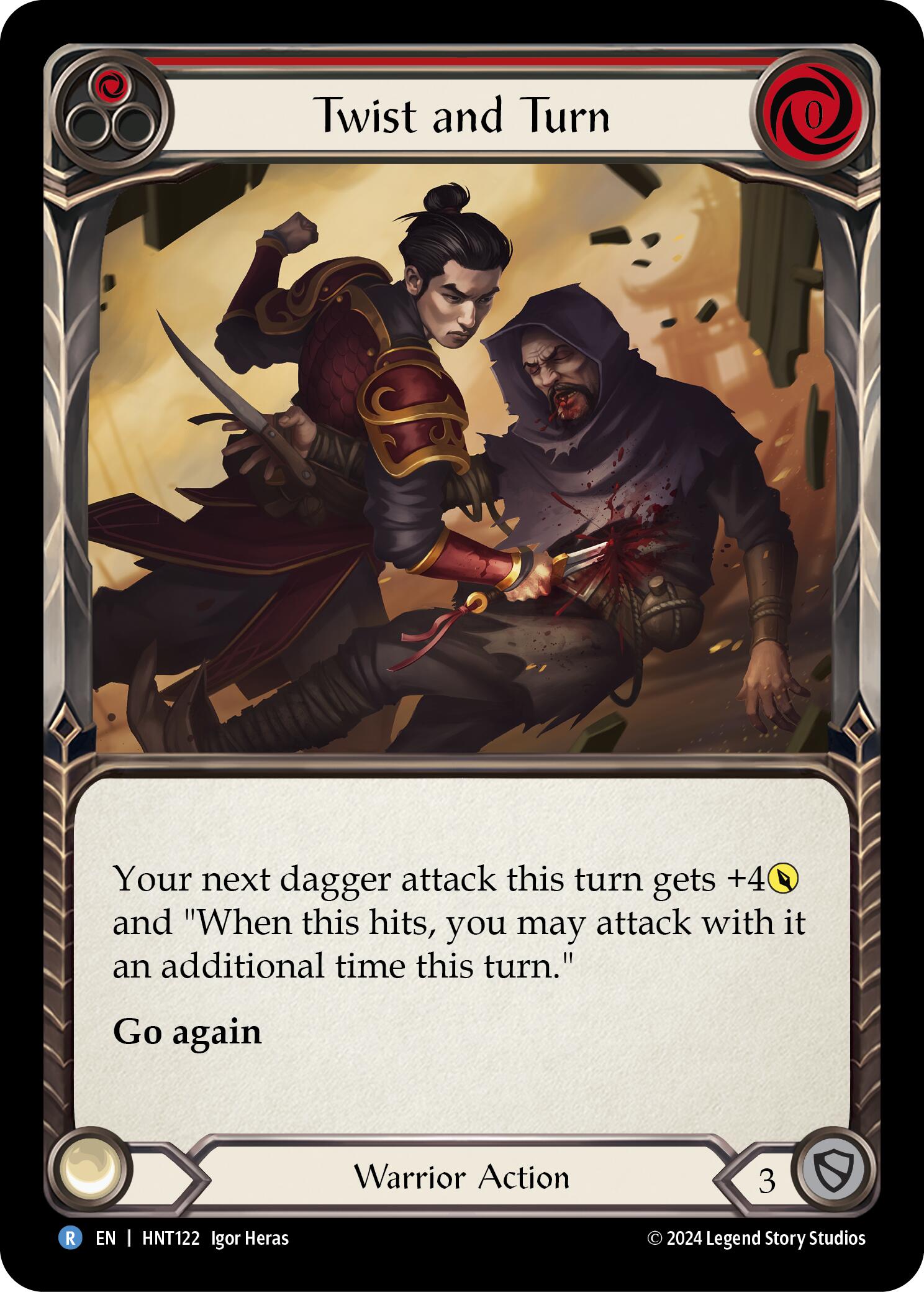 Twist and Turn (Red) [HNT122] (The Hunted)  Rainbow Foil | Shuffle n Cut Hobbies & Games