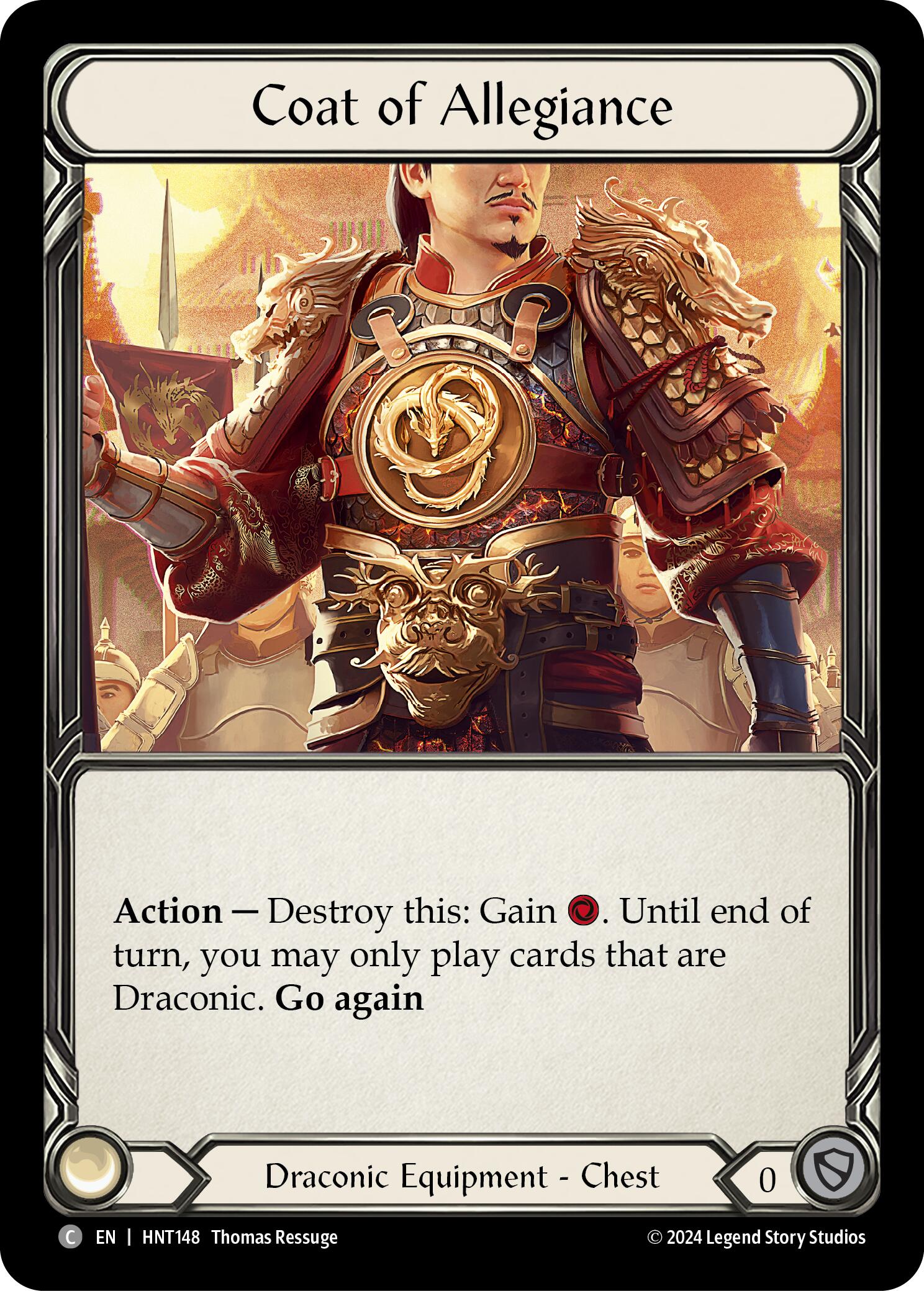 Coat of Allegiance [HNT148] (The Hunted)  Cold Foil | Shuffle n Cut Hobbies & Games