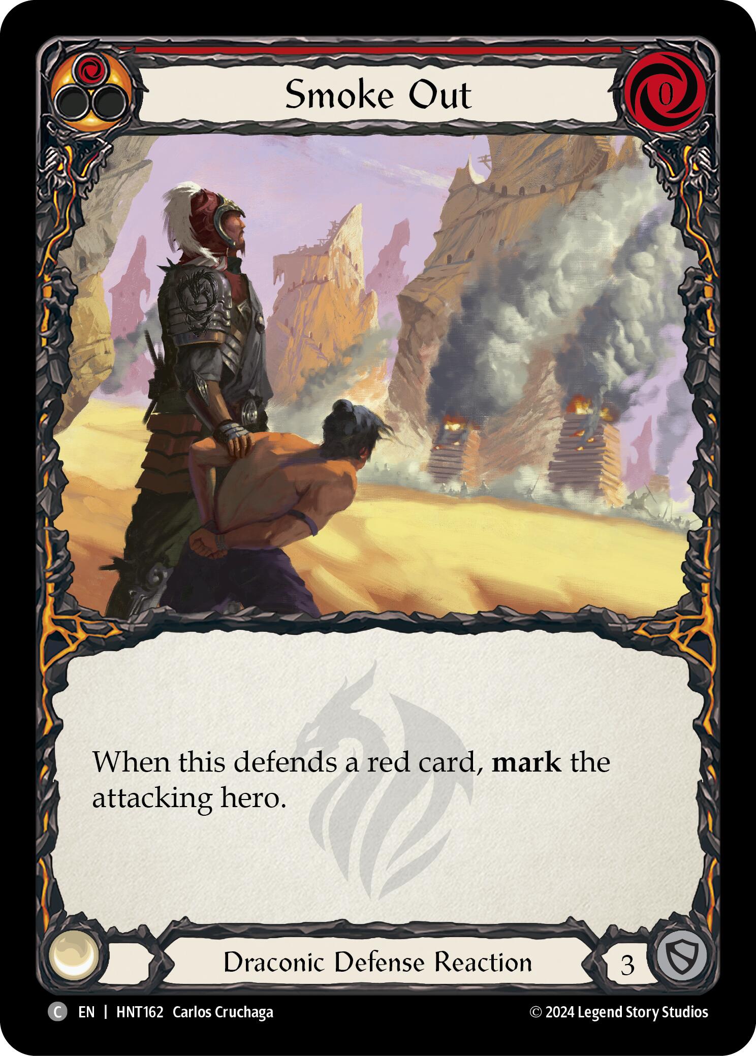 Smoke Out (Red) [HNT162] (The Hunted) | Shuffle n Cut Hobbies & Games