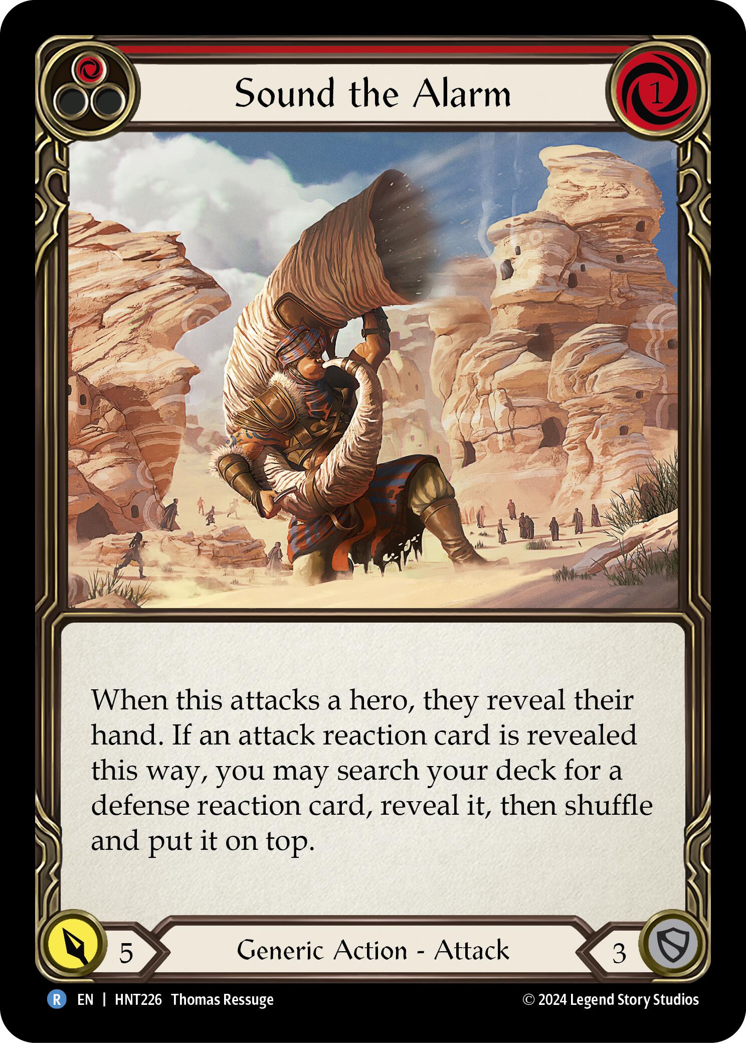 Sound the Alarm (Red) [HNT226] (The Hunted) | Shuffle n Cut Hobbies & Games