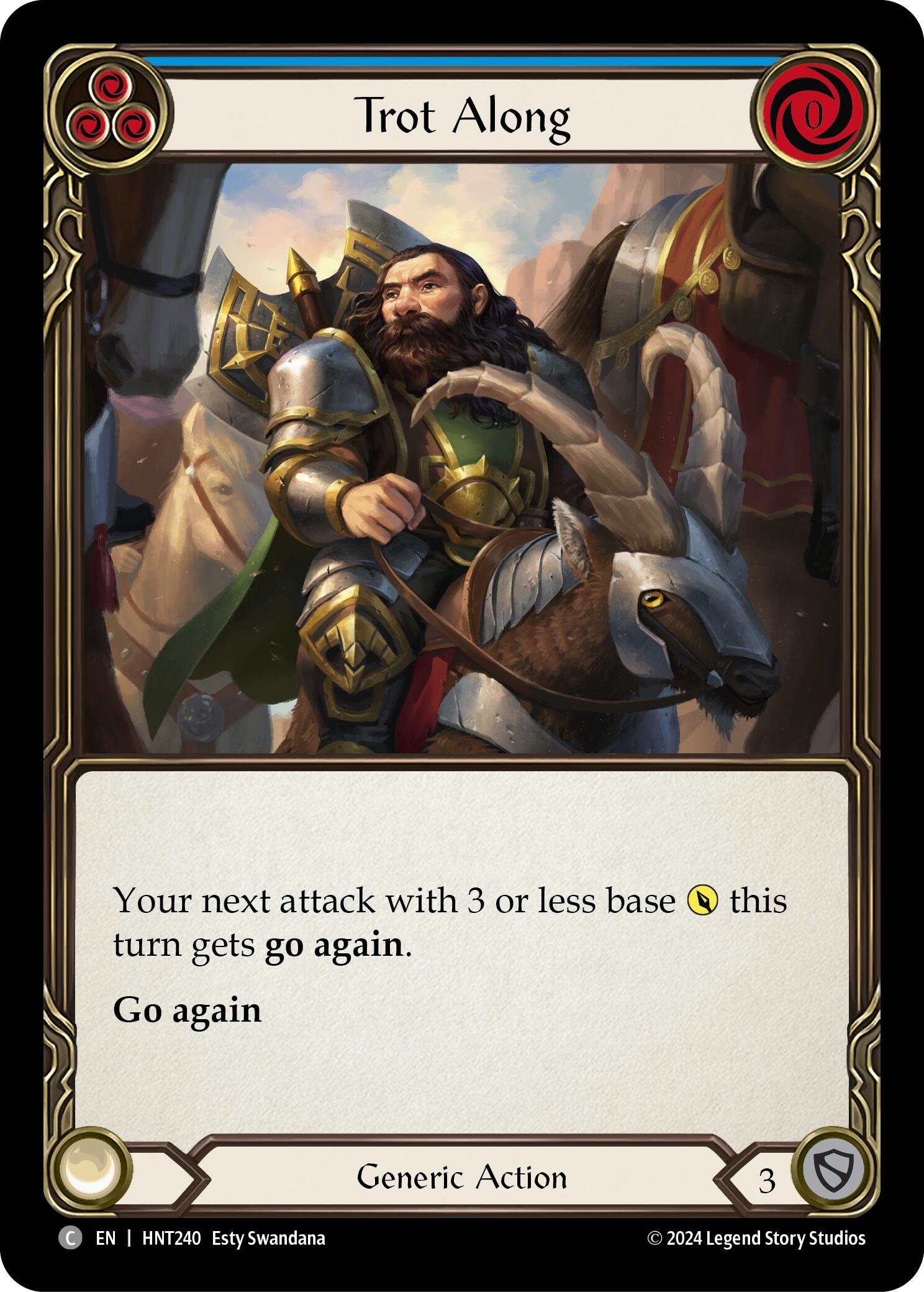 Trot Along (Blue) [HNT240] (The Hunted) | Shuffle n Cut Hobbies & Games