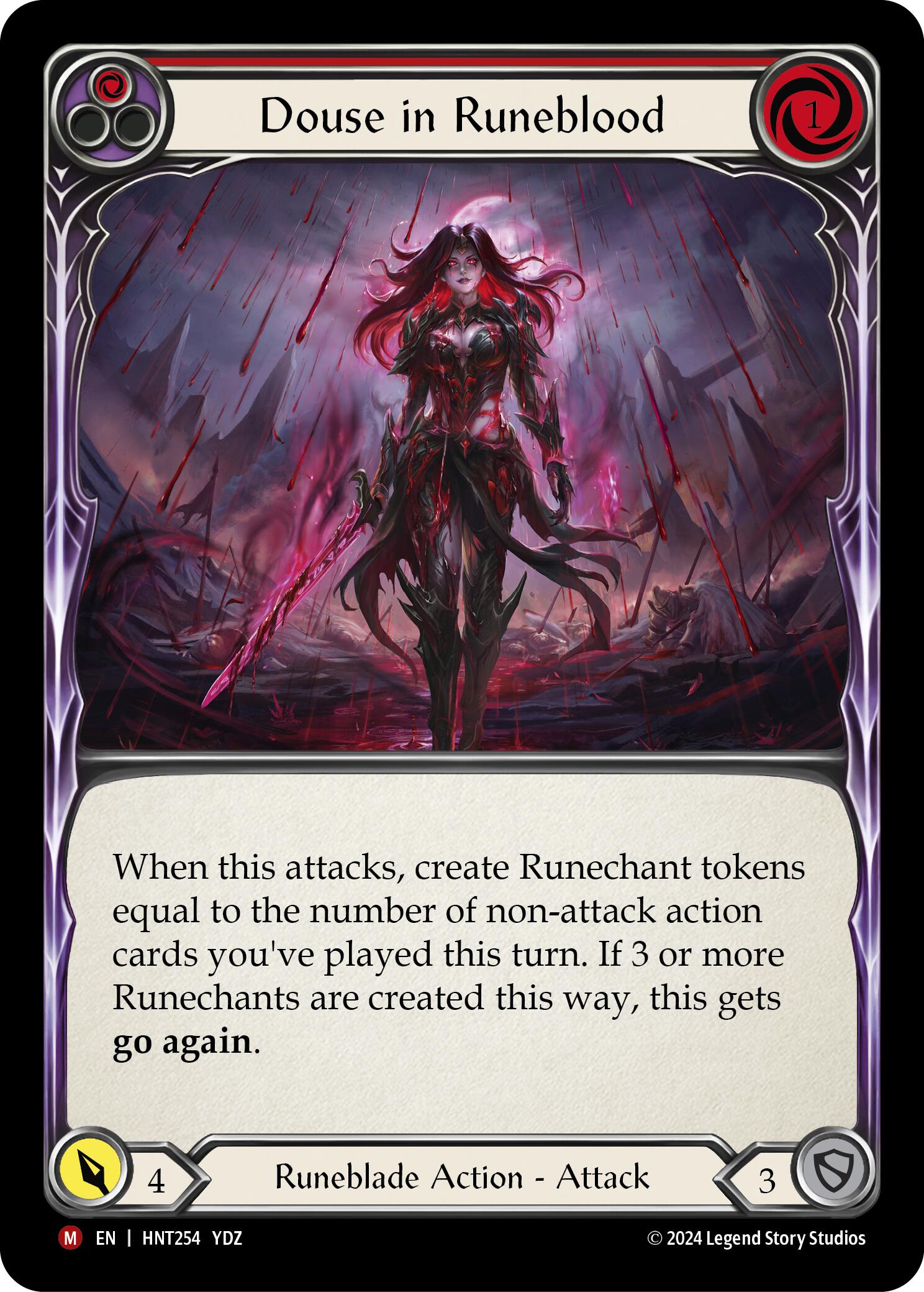 Douse in Runeblood [HNT254] (The Hunted)  Rainbow Foil | Shuffle n Cut Hobbies & Games
