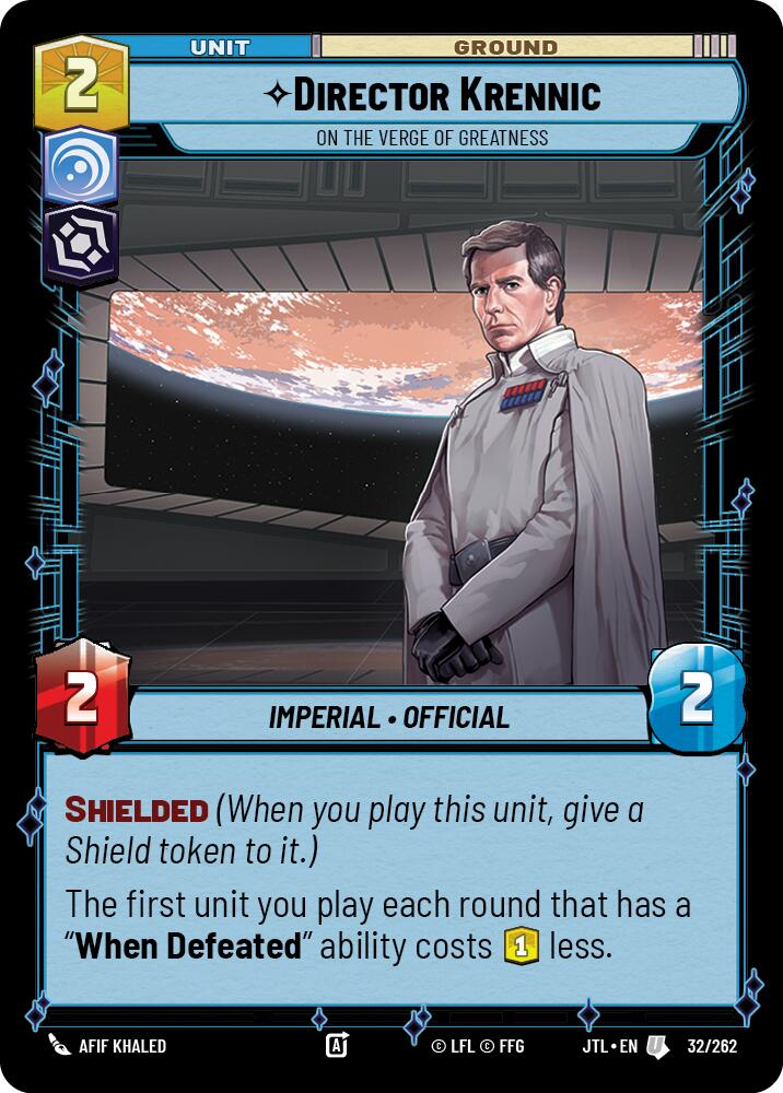 Director Krennic - On the Verge of Greatness (32/262) (32/262) [Jump to Lightspeed] | Shuffle n Cut Hobbies & Games