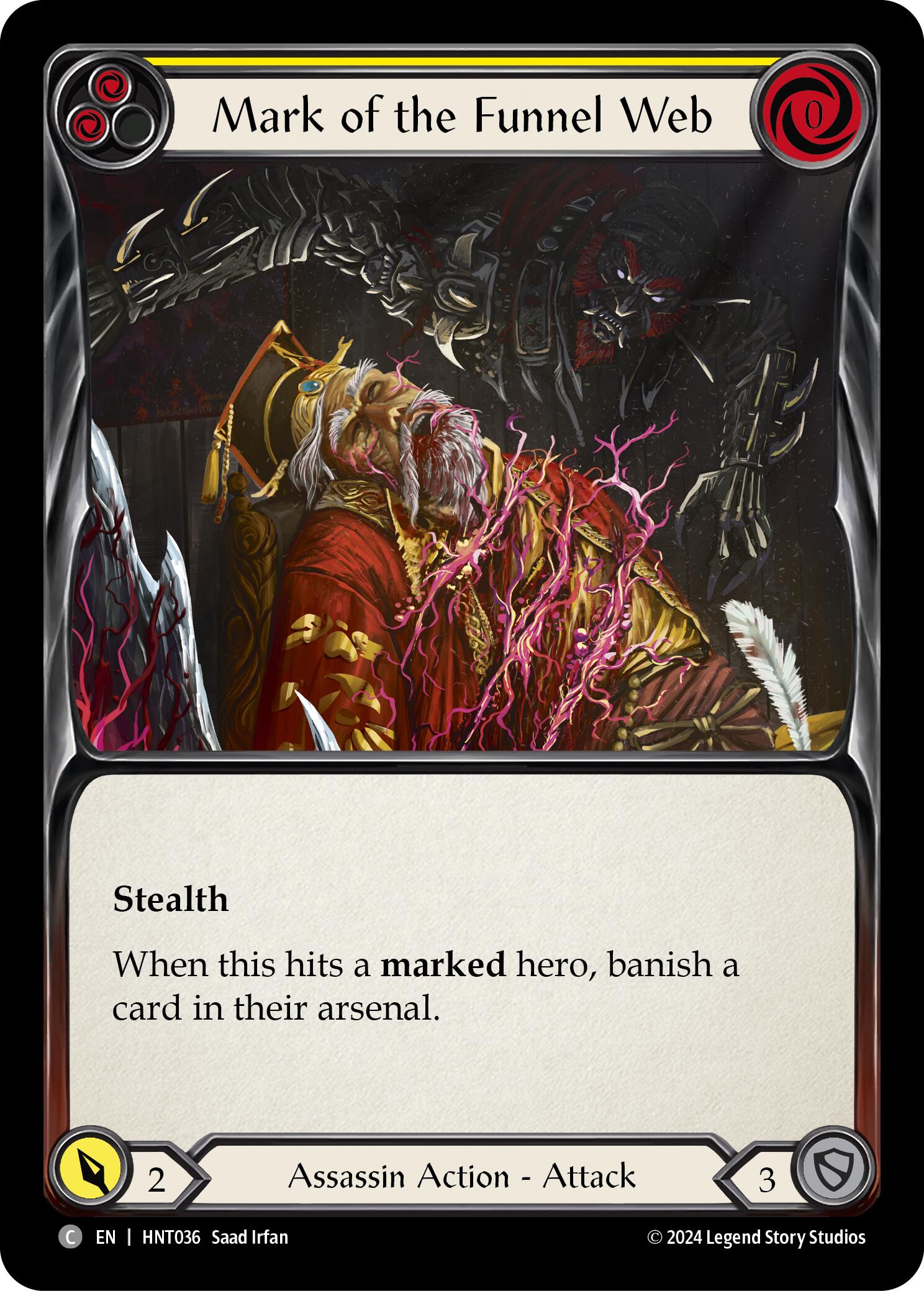 Mark of the Funnel Web (Yellow) [HNT036] (The Hunted) | Shuffle n Cut Hobbies & Games