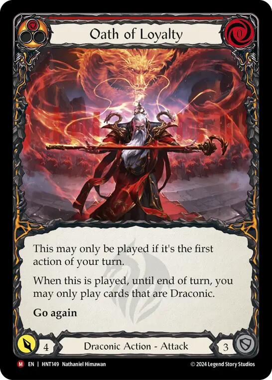 Oath of Loyalty [HNT149] (The Hunted)  Rainbow Foil | Shuffle n Cut Hobbies & Games