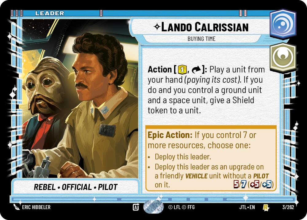 Lando Calrissian - Buying Time (003/262) (003/257) [Jump to Lightspeed] | Shuffle n Cut Hobbies & Games
