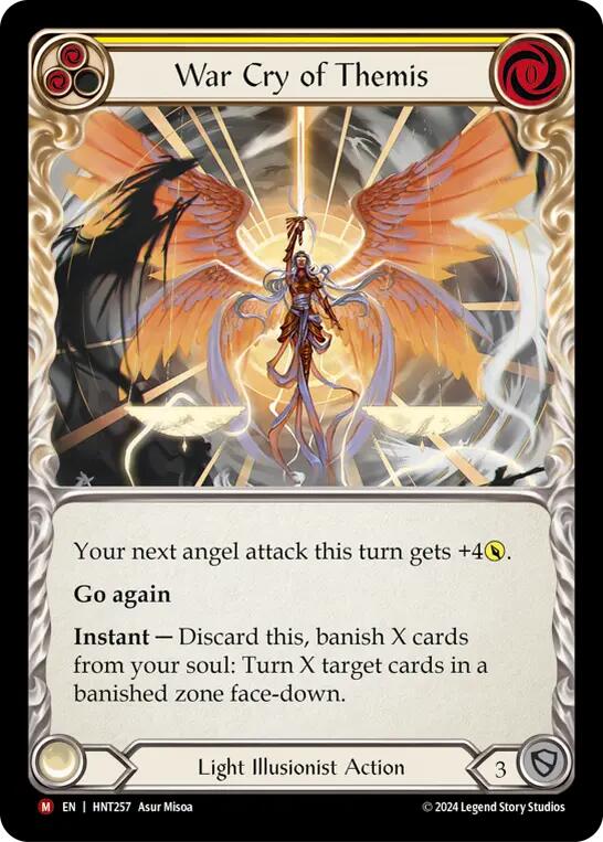 War Cry of Themis [HNT257] (The Hunted)  Rainbow Foil | Shuffle n Cut Hobbies & Games