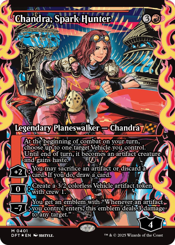 Chandra, Spark Hunter (Showcase) (Japanese) [Aetherdrift] | Shuffle n Cut Hobbies & Games