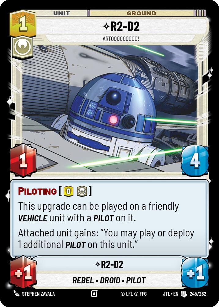 R2-D2 - Artooooooooo! (245/262) (245/257) [Jump to Lightspeed] | Shuffle n Cut Hobbies & Games