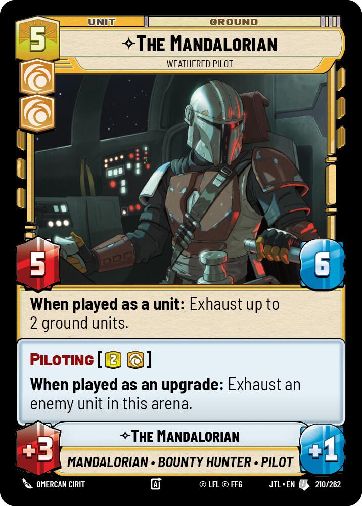 The Mandalorian - Weathered Pilot (210/262) (210/257) [Jump to Lightspeed] | Shuffle n Cut Hobbies & Games
