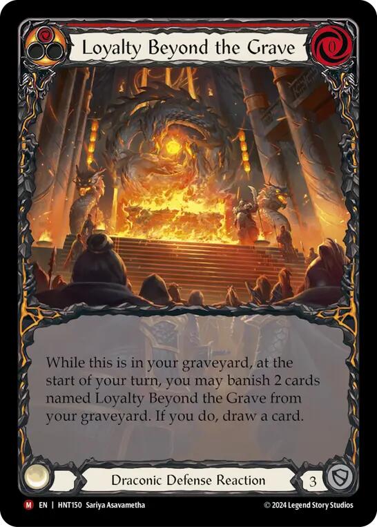 Loyalty Beyond the Grave (Extended Art) [HNT150] (The Hunted)  Rainbow Foil | Shuffle n Cut Hobbies & Games
