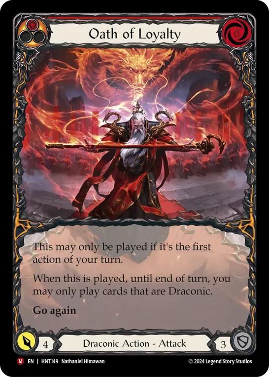 Oath of Loyalty (Extended Art) [HNT149] (The Hunted)  Rainbow Foil | Shuffle n Cut Hobbies & Games