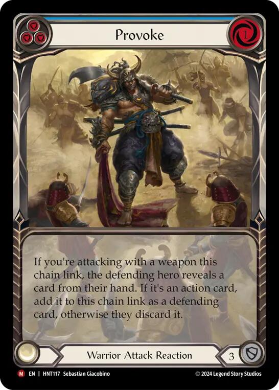 Provoke (Extended Art) [HNT117] (The Hunted)  Rainbow Foil | Shuffle n Cut Hobbies & Games