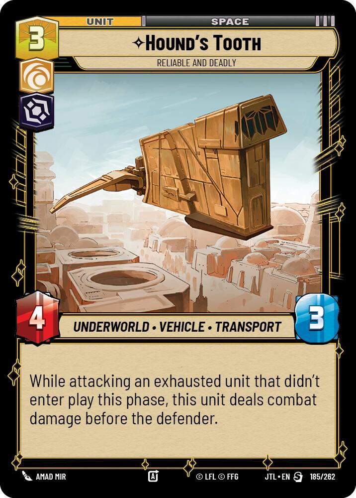 Hound's Tooth - Reliable and Deadly (185/262) (185/257) [Jump to Lightspeed] | Shuffle n Cut Hobbies & Games