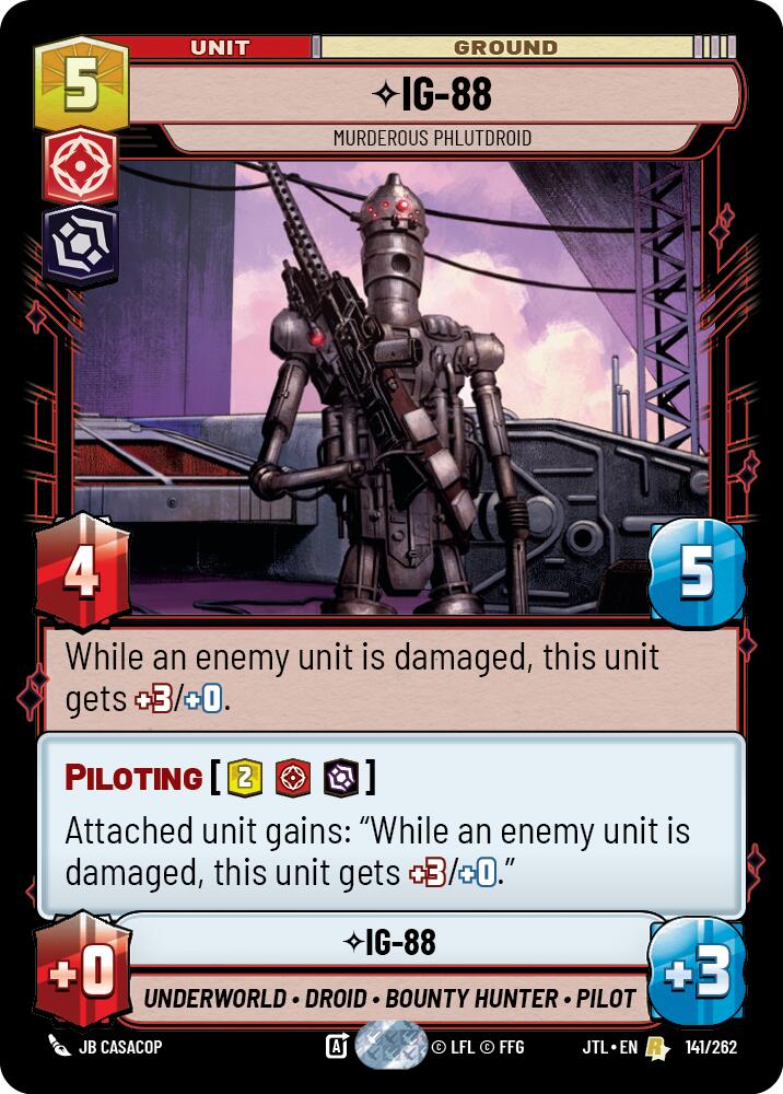 IG-88 - Murderous Phlutdroid (141/262) (141/257) [Jump to Lightspeed] | Shuffle n Cut Hobbies & Games