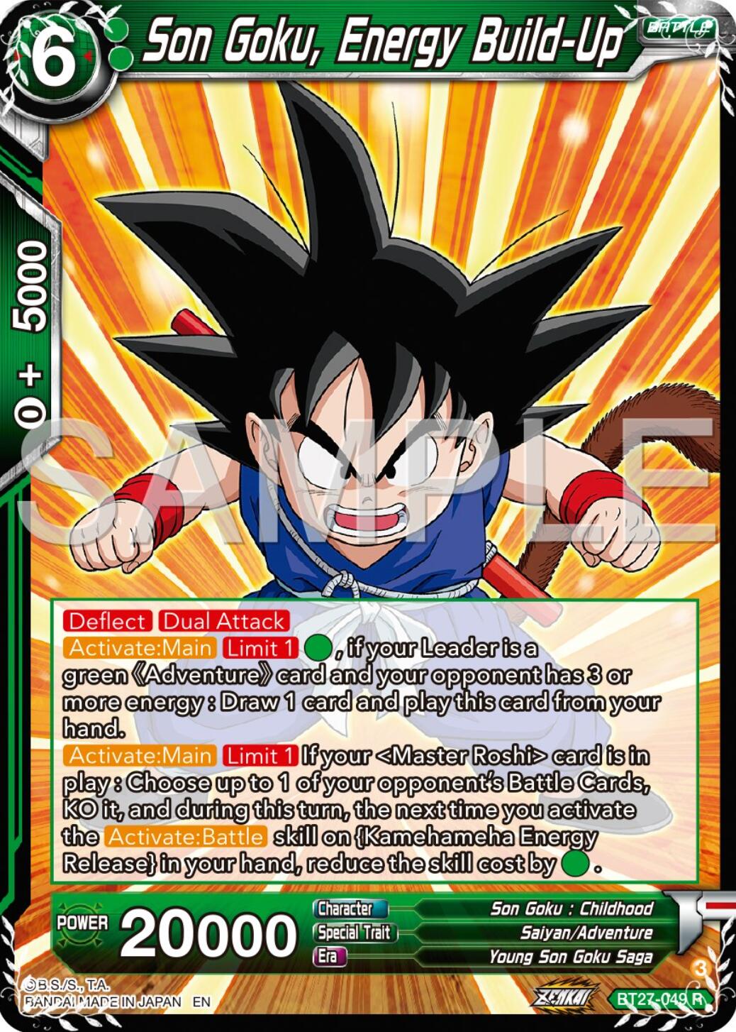 Son goku, Enegry Build-Up (BT27-049) [History of Z] | Shuffle n Cut Hobbies & Games