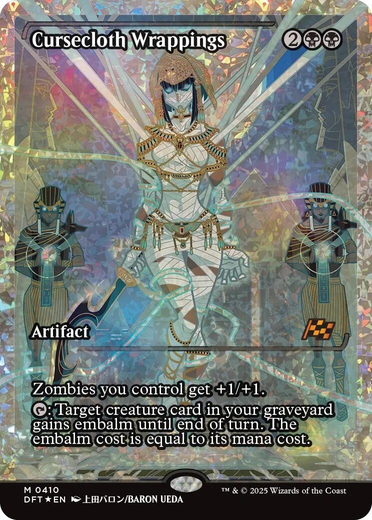 Cursecloth Wrappings (Showcase Fracture Foil) (Japanese) [Aetherdrift] | Shuffle n Cut Hobbies & Games