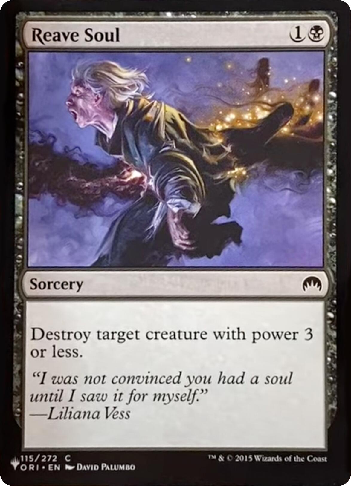 Reave Soul [The List] | Shuffle n Cut Hobbies & Games