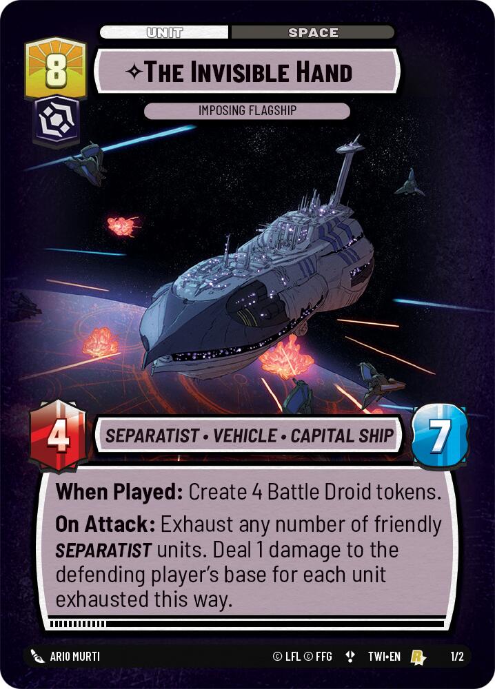 The Invisible Hand - Imposing Flagship (1/2) (Store Showdown) (1/2) [Twilight of the Republic Promos] | Shuffle n Cut Hobbies & Games