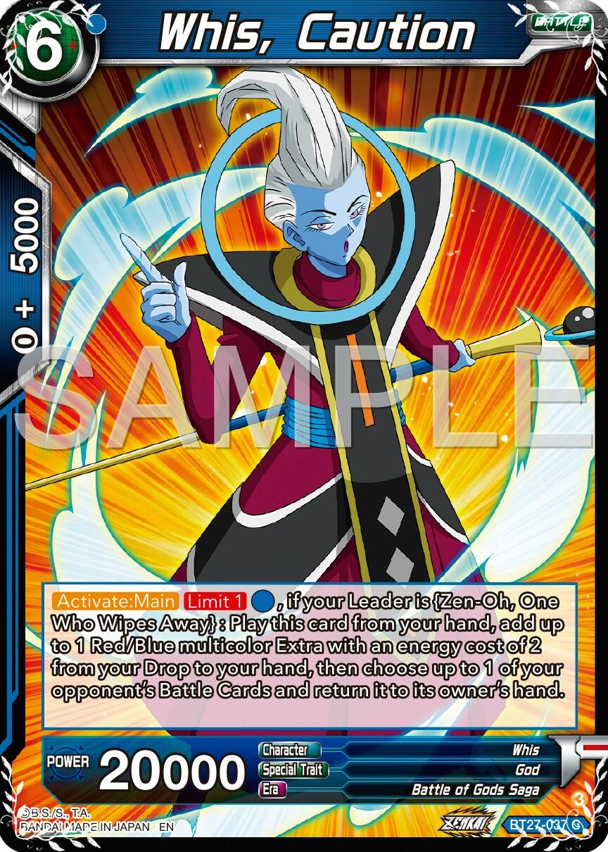 Whis, Caution (BT27-037) [History of Z] | Shuffle n Cut Hobbies & Games