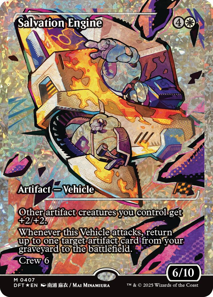 Salvation Engine (Showcase Fracture Foil) (Japanese) [Aetherdrift] | Shuffle n Cut Hobbies & Games