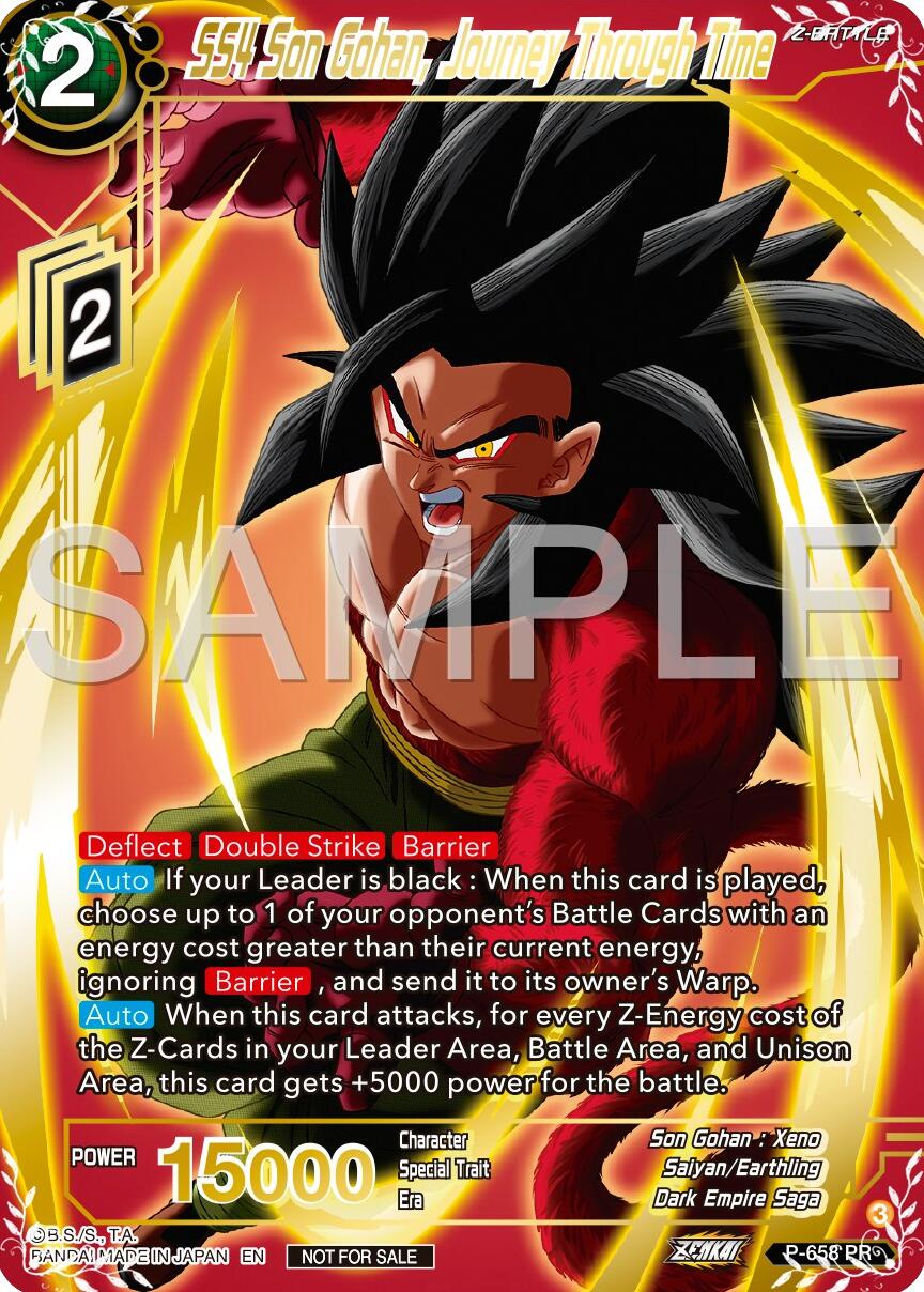 SS4 Son Gohan, Journey Through Time (Gold Stamped) (P-658) [Promotion Cards] | Shuffle n Cut Hobbies & Games
