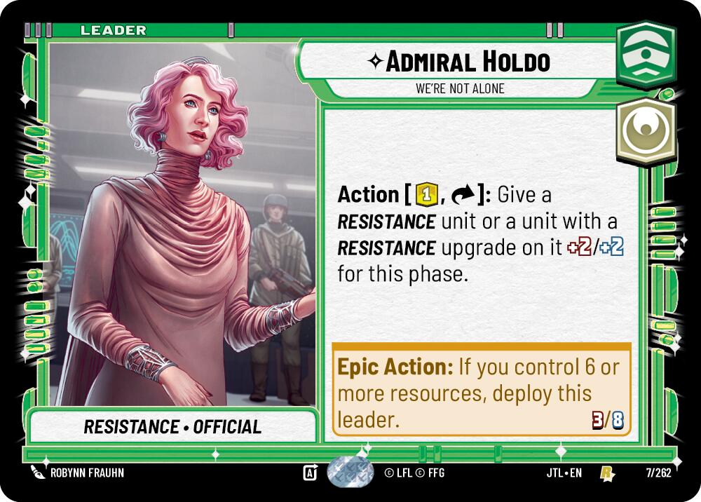 Admiral Holdo - We're Not Alone (007/262) (007/257) [Jump to Lightspeed] | Shuffle n Cut Hobbies & Games