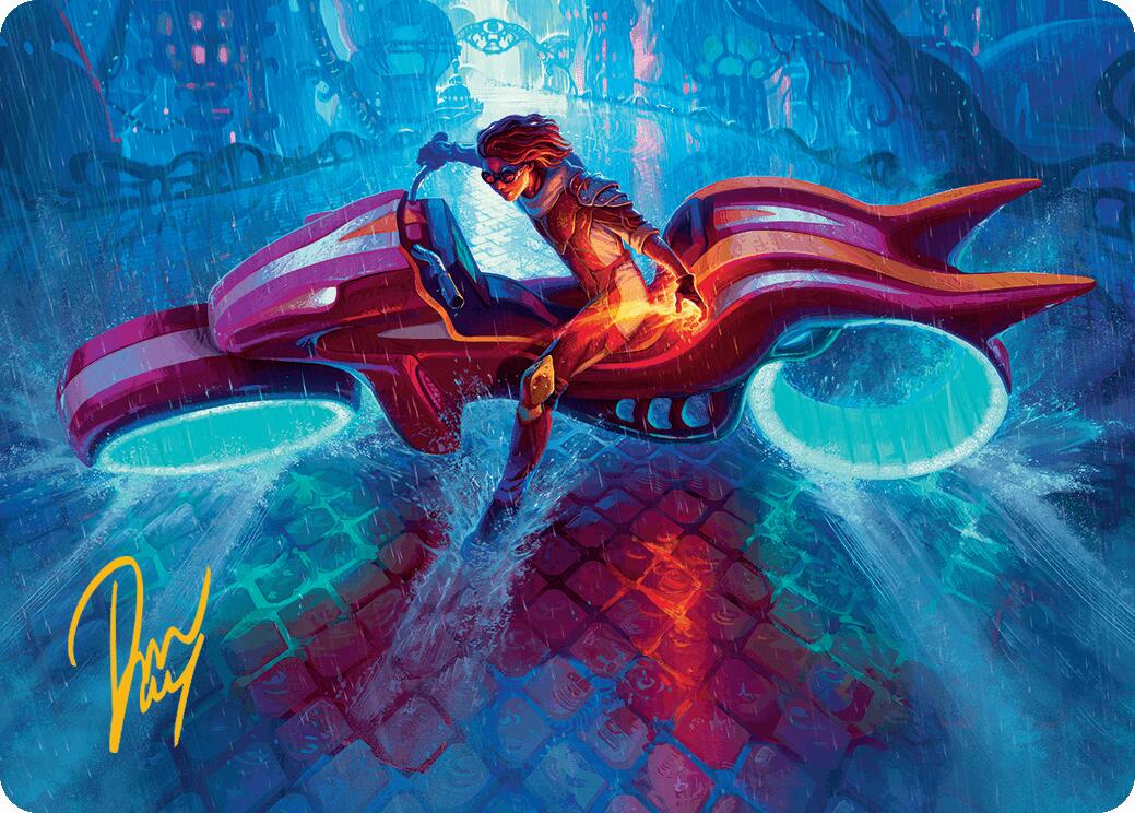 Chandra, Spark Hunter Art Card (Gold-Stamped Signature) [Aetherdrift Art Series] | Shuffle n Cut Hobbies & Games