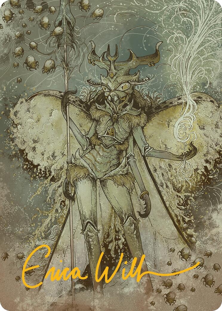 Aatchik, Emerald Radian Art Card (6/54) (Gold-Stamped Signature) [Aetherdrift Art Series] | Shuffle n Cut Hobbies & Games