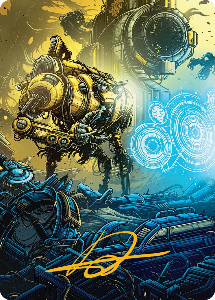 Mendicant Core, Guidelight Art Card (1/54) (Gold-Stamped Signature) [Aetherdrift Art Series] | Shuffle n Cut Hobbies & Games