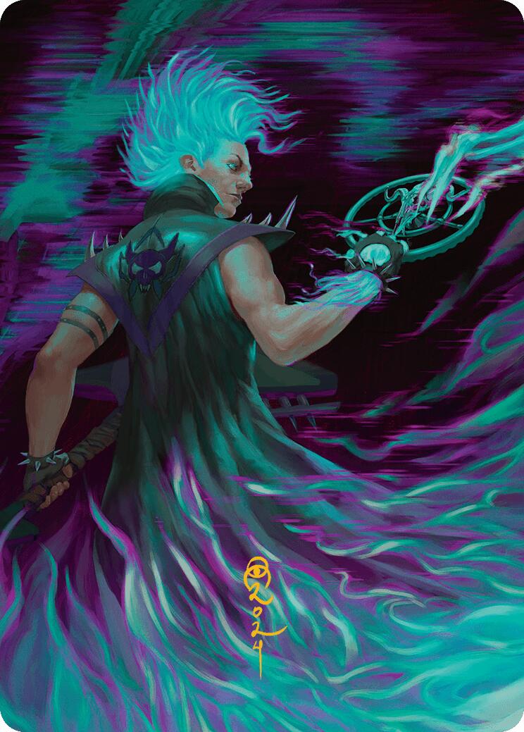 Winter, Cursed Rider Art Card (Gold-Stamped Signature) [Aetherdrift Art Series] | Shuffle n Cut Hobbies & Games