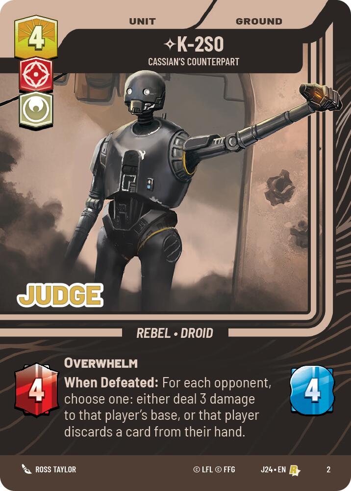 K-2SO - Cassian's Counterpart (2) (2) [Judge Promos] | Shuffle n Cut Hobbies & Games