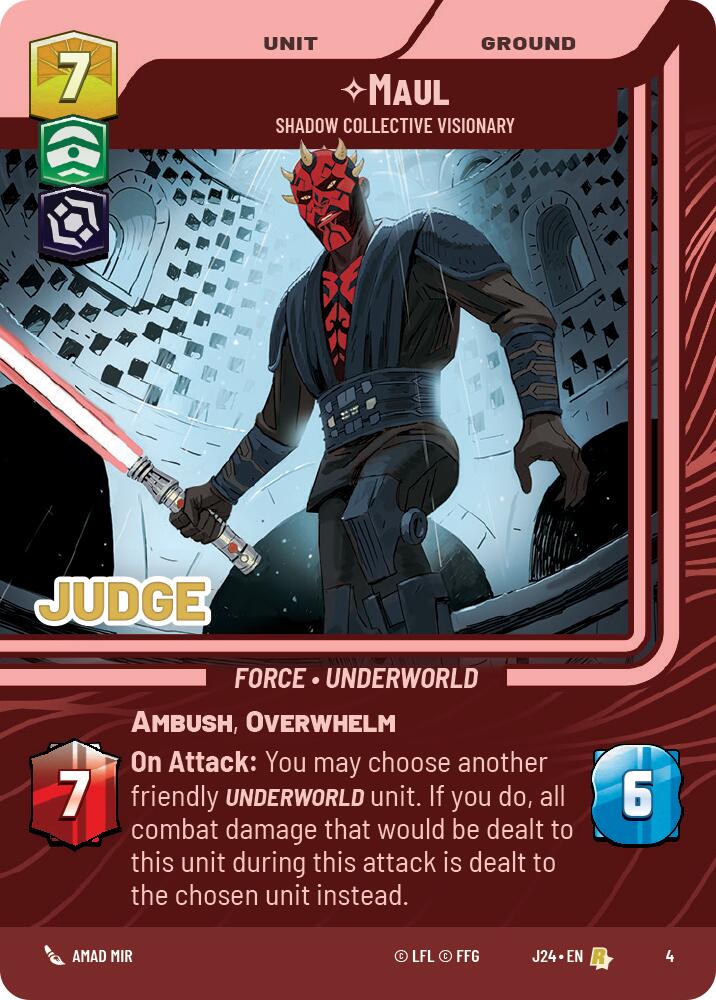 Maul - Shadow Collective Visionary (4) (4) [Judge Promos] | Shuffle n Cut Hobbies & Games