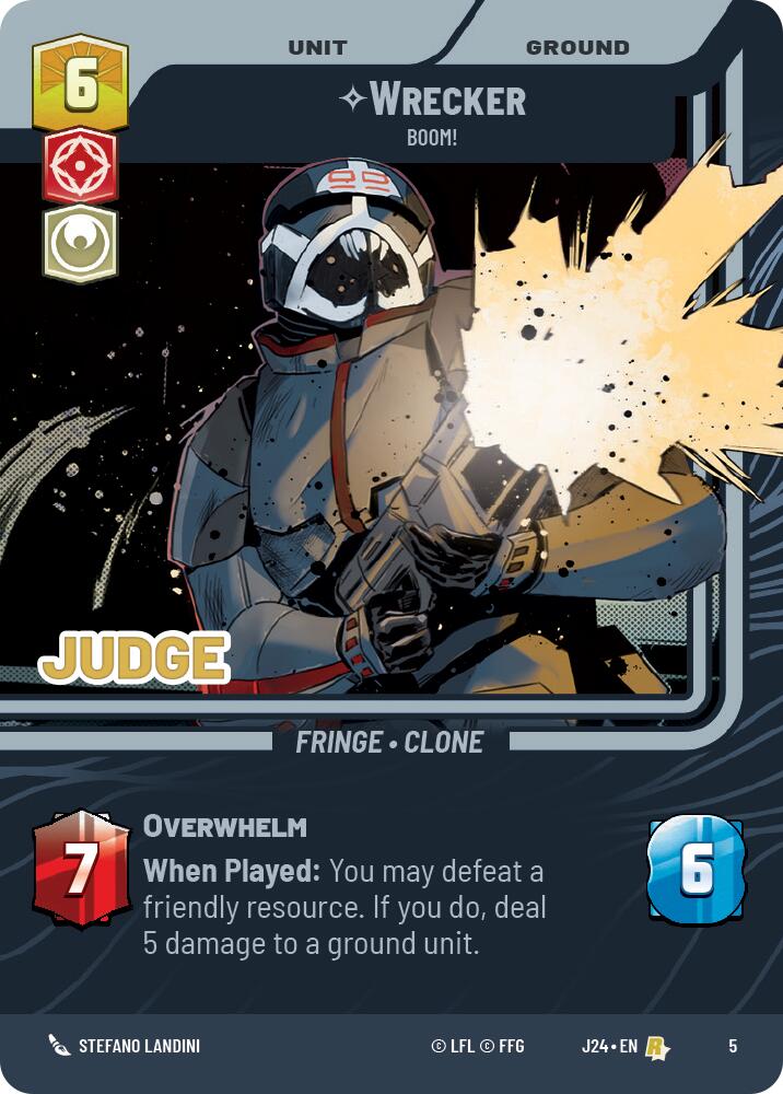 Wrecker - Boom! (5) (5) [Judge Promos] | Shuffle n Cut Hobbies & Games