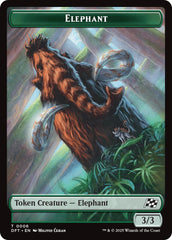 Elephant // Zombie (0003) Double-Sided Token [Aetherdrift Tokens] | Shuffle n Cut Hobbies & Games