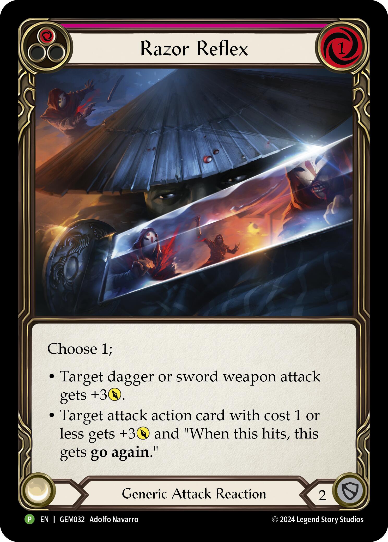 Razor Reflex (Red) [GEM032] (GEM Pack 1)  Rainbow Foil | Shuffle n Cut Hobbies & Games