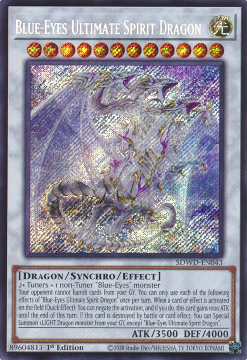 Blue-Eyes Ultimate Spirit Dragon (Secret Rare) [SDWD-EN043] Secret Rare | Shuffle n Cut Hobbies & Games