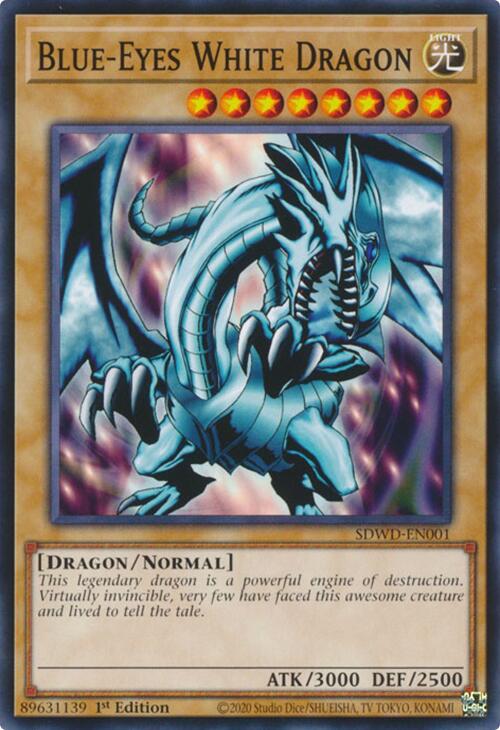 Blue-Eyes White Dragon [SDWD-EN001] Common | Shuffle n Cut Hobbies & Games