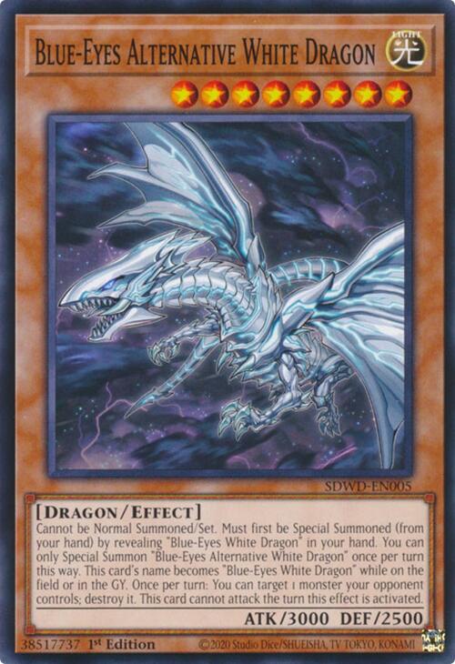 Blue-Eyes Alternative White Dragon [SDWD-EN005] Common | Shuffle n Cut Hobbies & Games